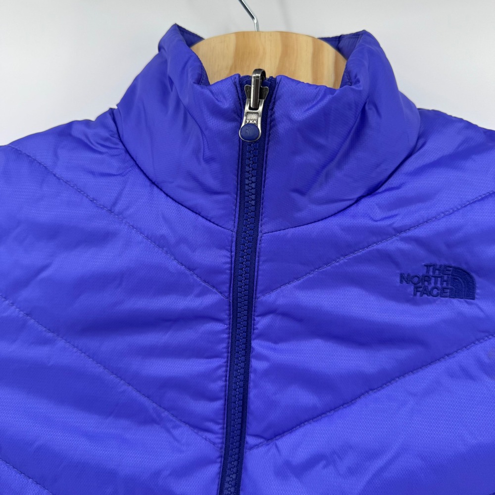 The North Face Womens Purple Quilted Insulated Puffer Jacket Medium Mint Lining - Picture 11 of 12